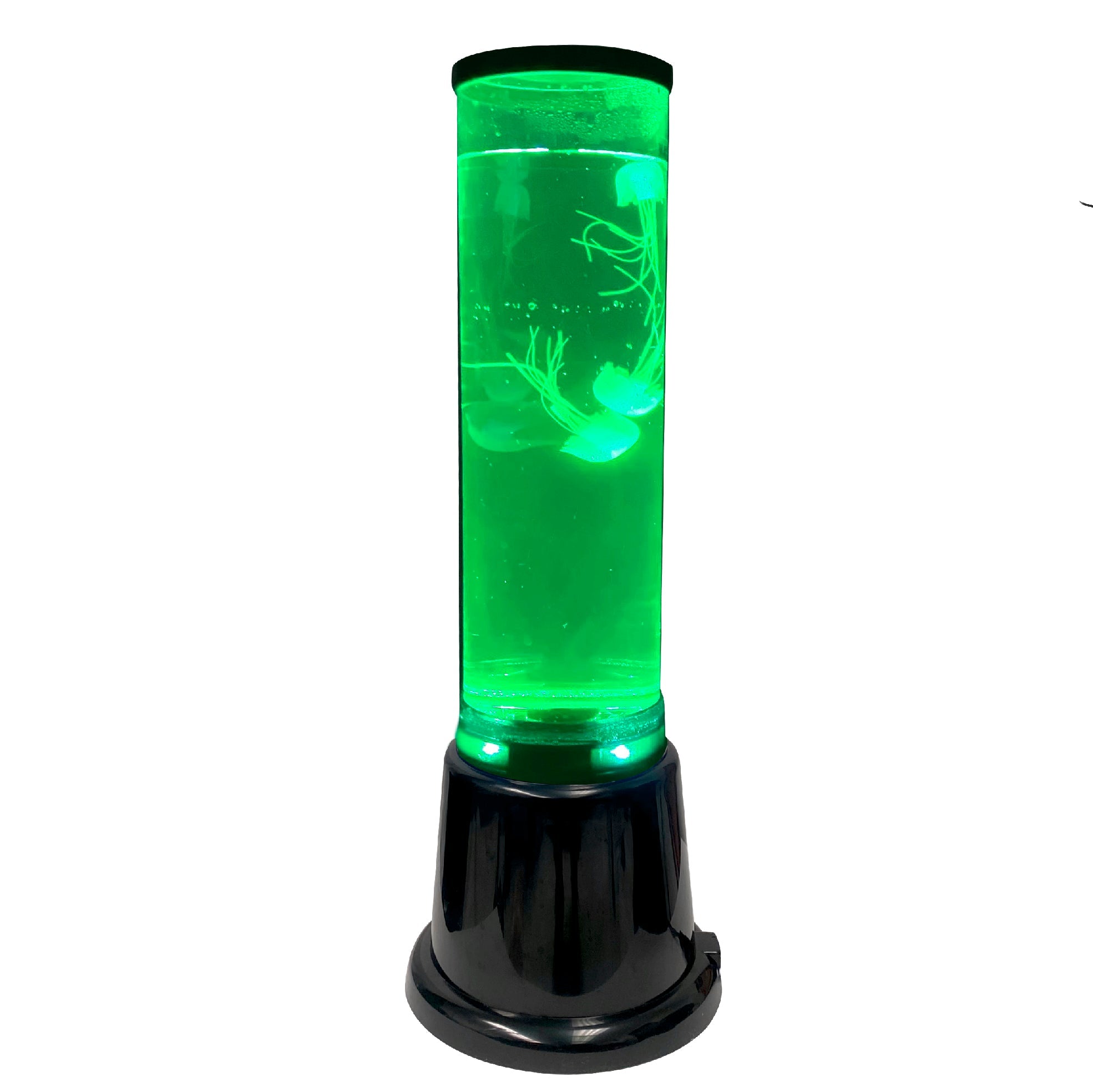 14 Inch Jelly Fish Bubble Tube Floor Fish Aquarium Lamp–20 Color Light Remote-Kids Birthday or Christmas Gift–Lava Style Moon Lamp-Kids Room Lamp–3 Jelly Fish Included