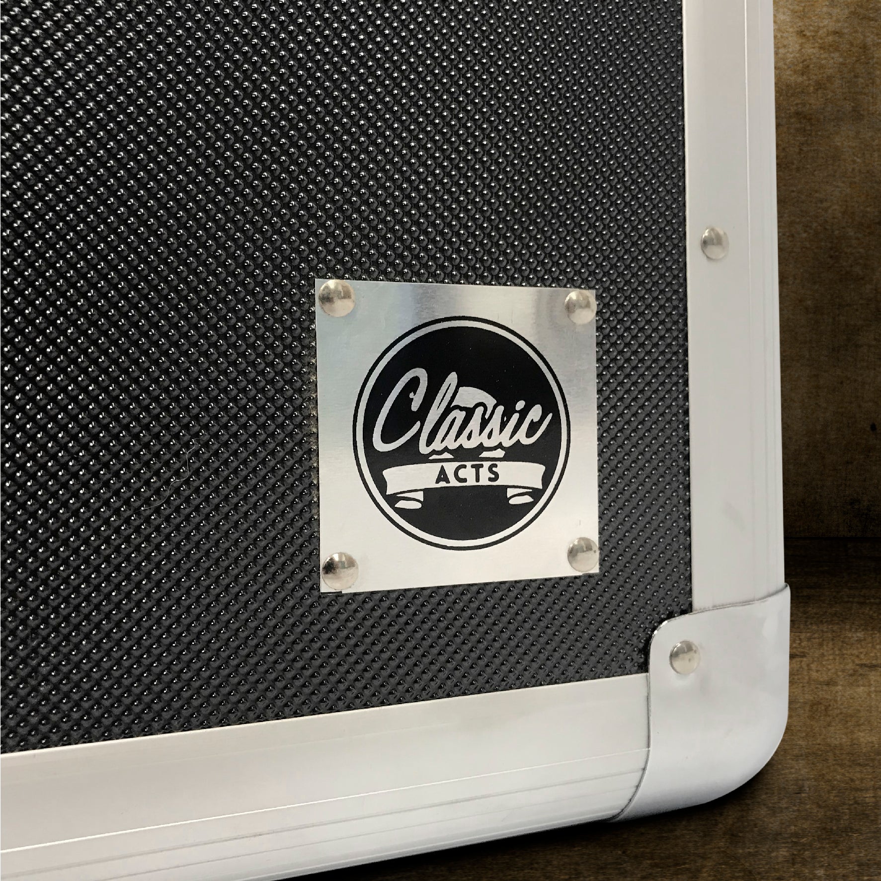 Classic Acts Vinyl Record Album Storage Case – Aluminum Lp Record Player Crates for Records – Holds up to 75 Records