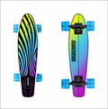 Kids Skateboard 22 Inch Complete Flowboard Skate Board W/ Trucks and Light Up Wheels - Custom Scratch Free Graphics Great for Kids, Boys, Girls, Youth and Beginners 22” X 6.25”