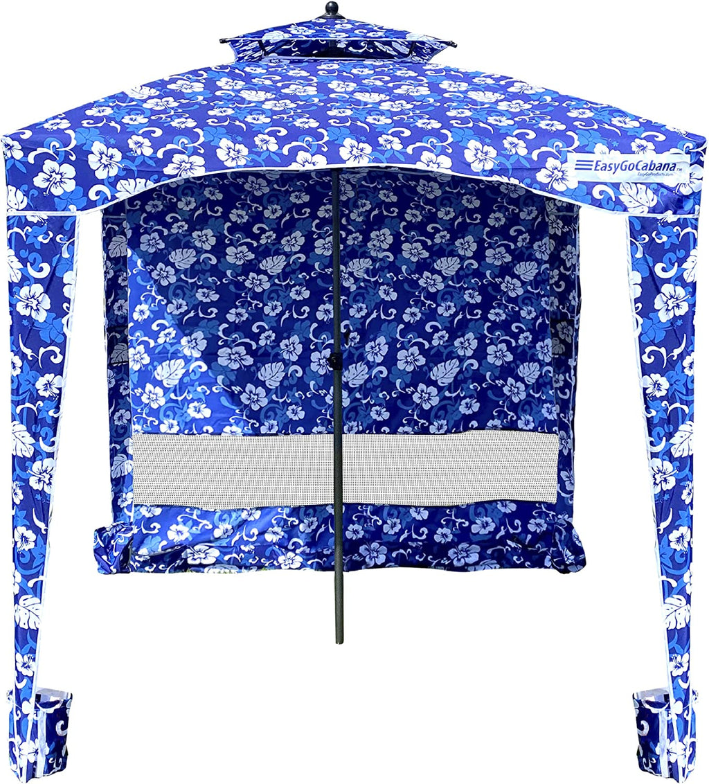 EasyGo Cabana 6' X 6' Beach & Sports Cabana Stays Cool & Comfortable - Easy Assembly - Large Shade Area-Elegant & Classy