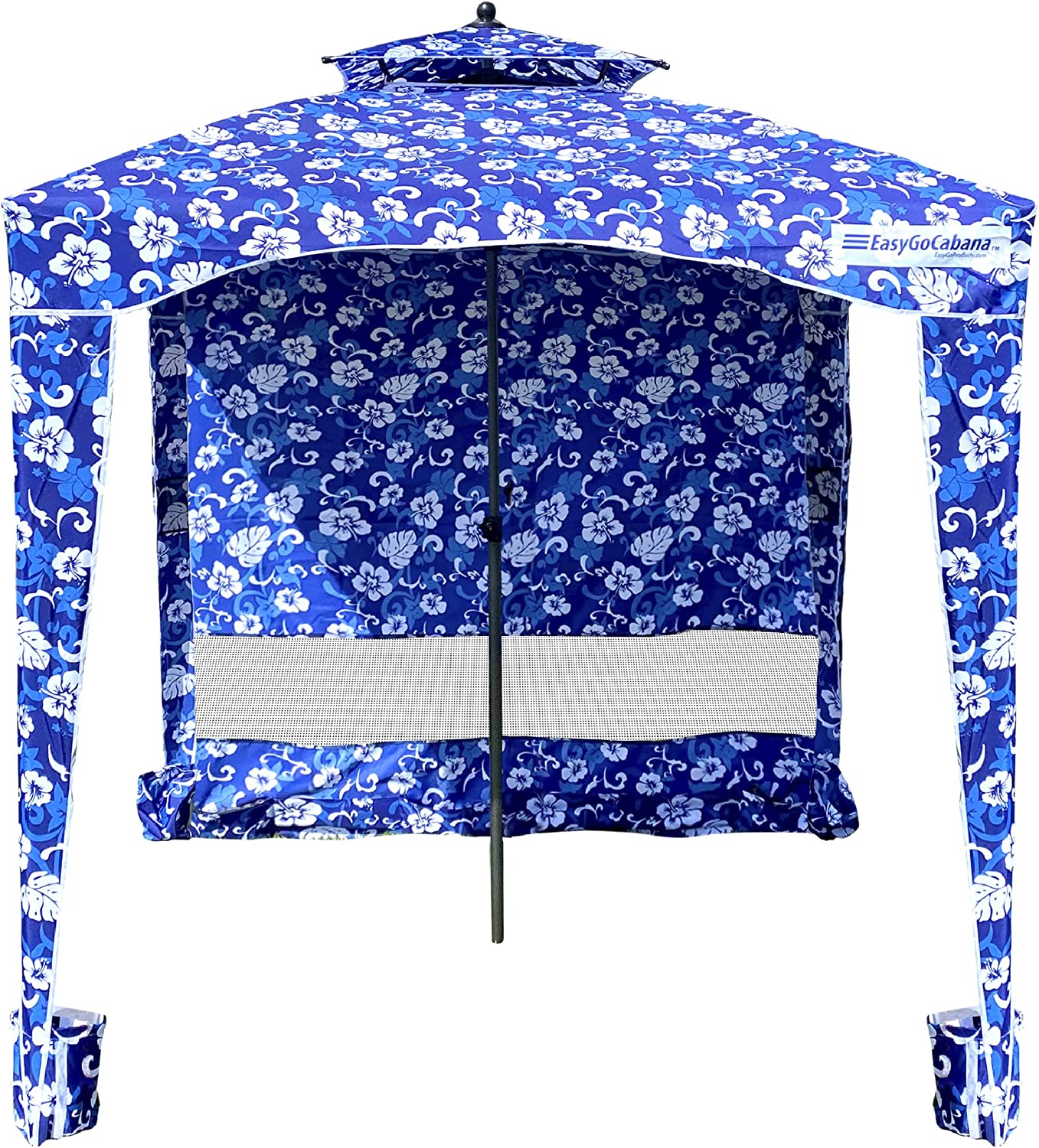 EasyGo Cabana 6' X 6' Beach & Sports Cabana Stays Cool & Comfortable - Easy Assembly - Large Shade Area-Elegant & Classy