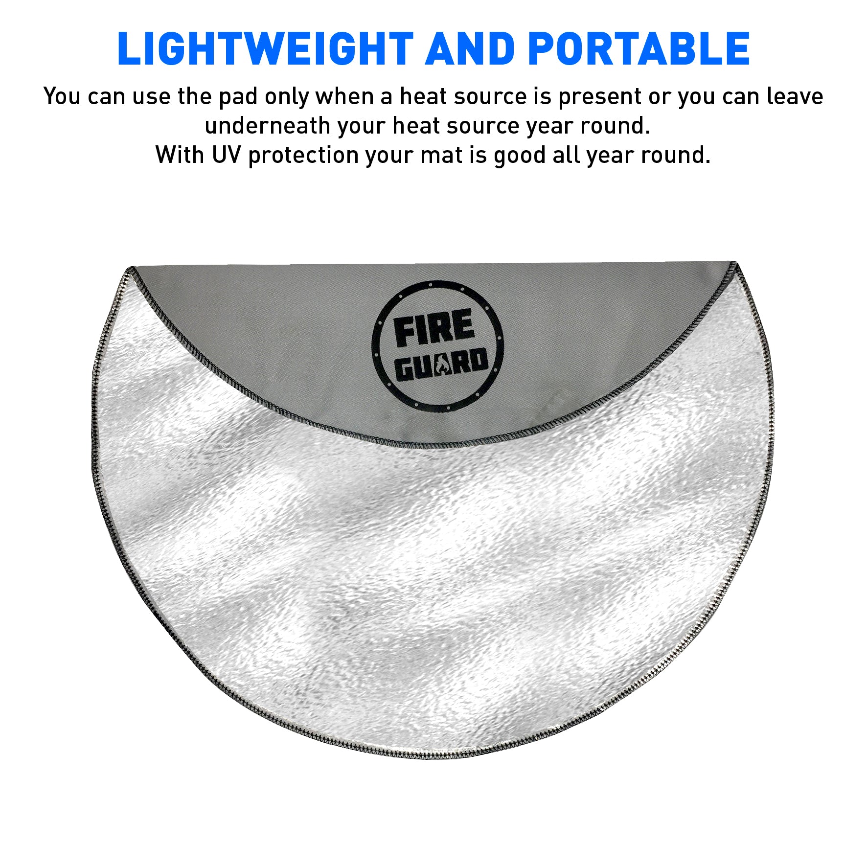 Deck Protector - Fireproof Mat Fire Pit Pad Deck Protector Great for Base, BBQ Mat, Patio Shield, Deck Defender - Fire Retardant Resistant mat for Outdoors - Charcoal Grill – 24 Inch