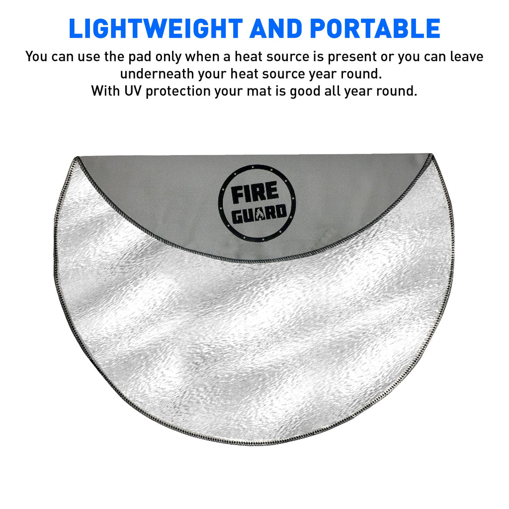 Deck Protector - Fireproof Mat Fire Pit Pad Deck Protector Great for Base, BBQ Mat, Patio Shield, Deck Defender - Fire Retardant Resistant mat for Outdoors - Charcoal Grill – 30 Inch