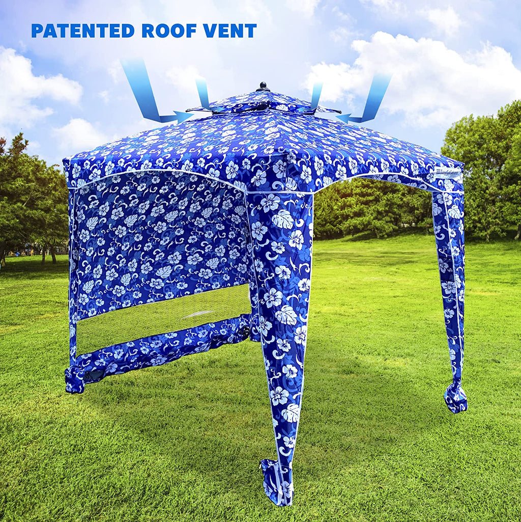 EasyGo Cabana 6' X 6' Beach & Sports Cabana Stays Cool & Comfortable - Easy Assembly - Large Shade Area-Elegant & Classy