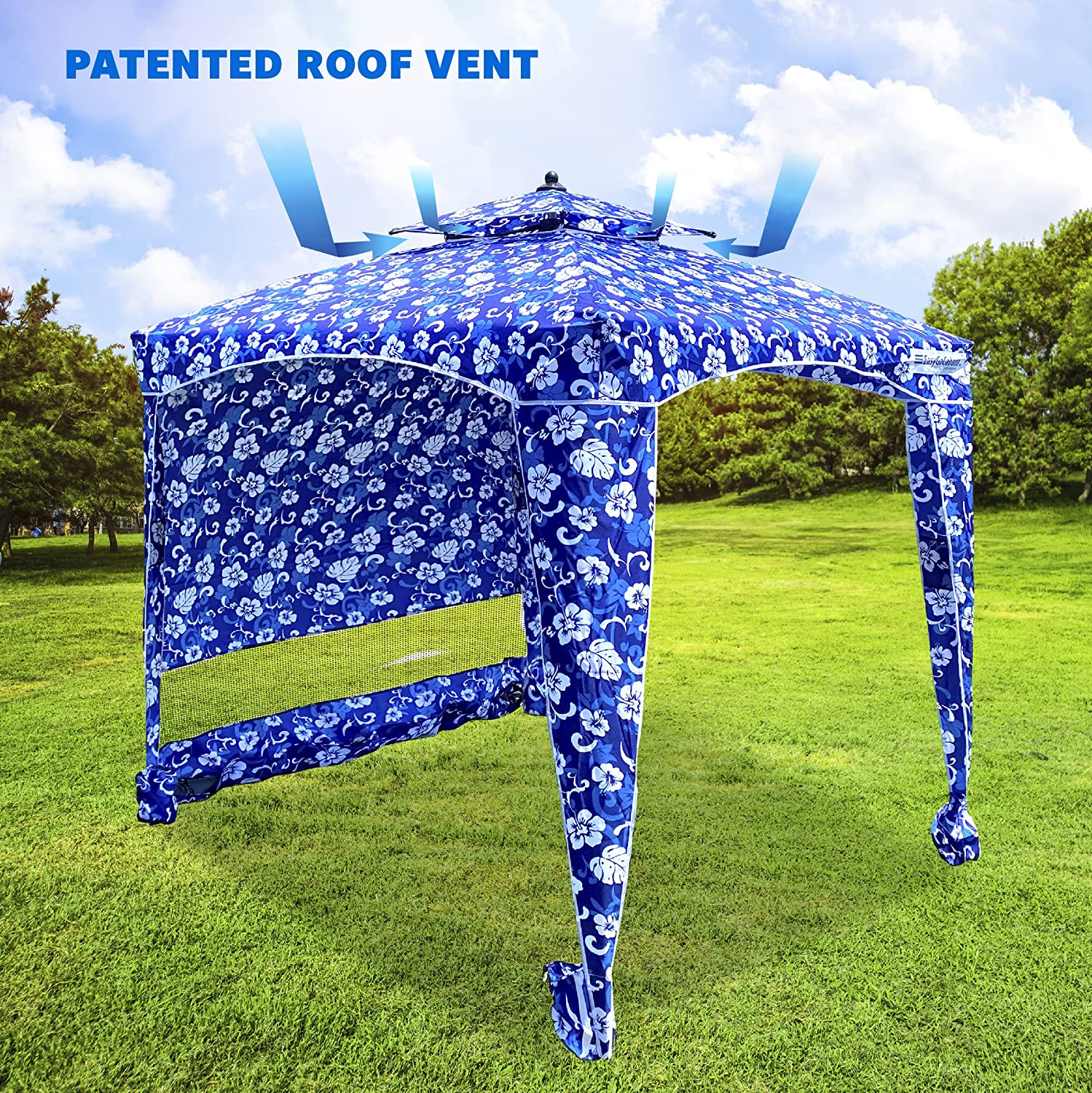 EasyGo Cabana 6' X 6' Beach & Sports Cabana Stays Cool & Comfortable - Easy Assembly - Large Shade Area-Elegant & Classy