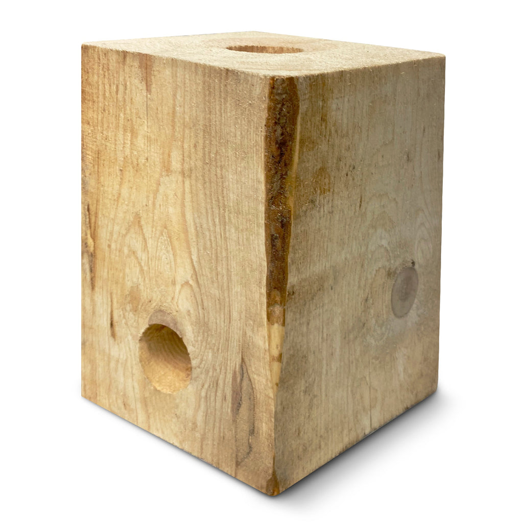 Burning BLOX Campfire Bonfire Firewood – Easy Light – Easy Clean-Up – Great for Camping, Beach and Cooking – Burns from Inside Out – 8” x 8” X 8” – Burns 2 Hours - Bonus 2 Fatwood Starters – Qty 1