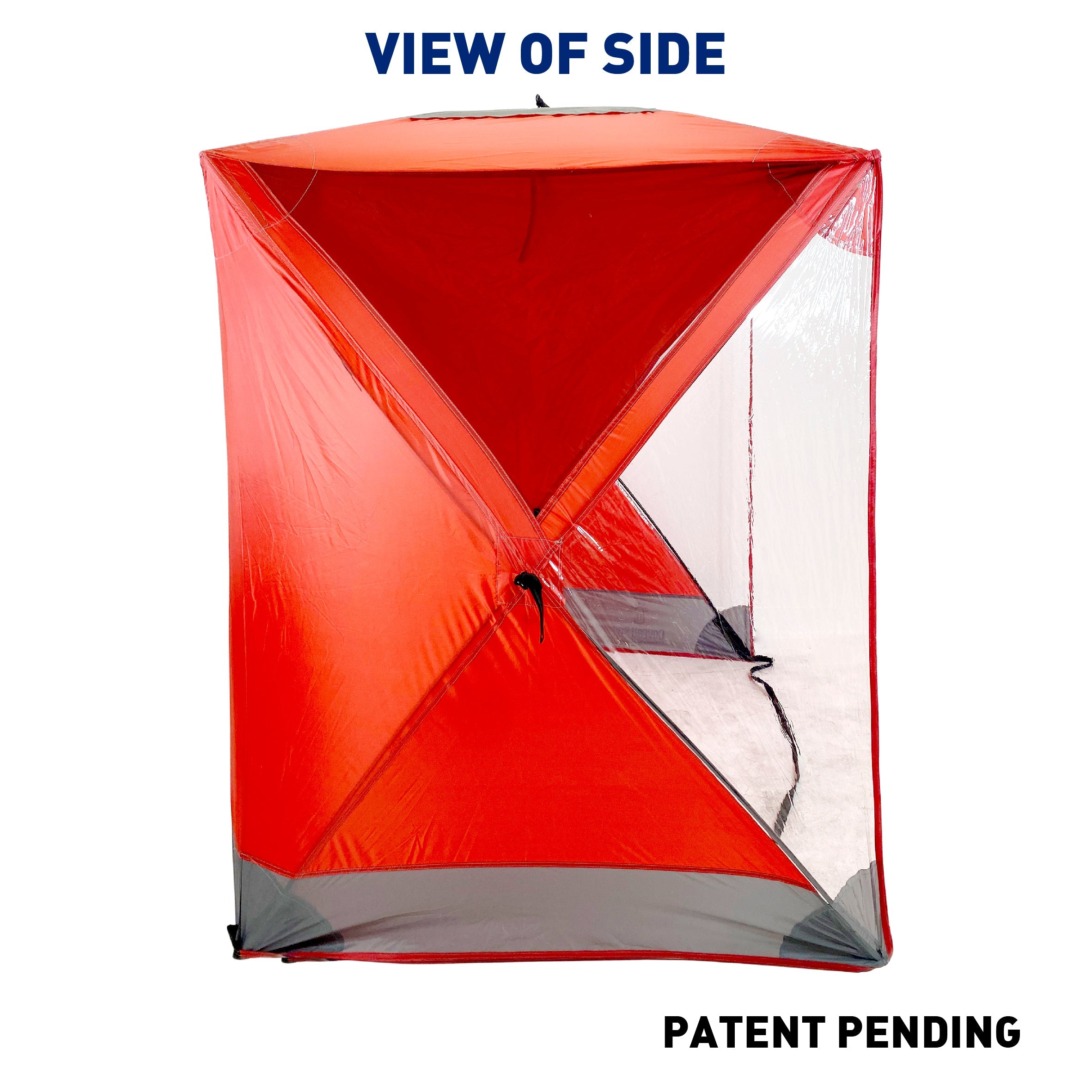 CoverU Sports Tent Pod SUN Protection – Pop Up 2 Person Hot Climate Canopy Shelter – Patent Pending - RED